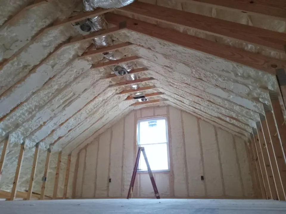 Spray foam roofing application for Crawl Space Insulation project in Waggaman